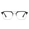 Photosensitive Color-Changing Myopia Glasses Men'S Anti-Blue Ultraviolet Handsome Double-Beam Flat Glasses Frame Women'S
