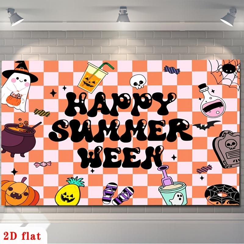 2D Plane - 2D Plane - [Party Background] 2D Plane Banner 1-piece Set - Happy Summerween.PMJ