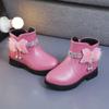 Kids Winter Solid Color Boots Girls Zipper Plush Warm Comfortable Boots Womens  Soft Sole Simple Non-Slip Childrens Shoes