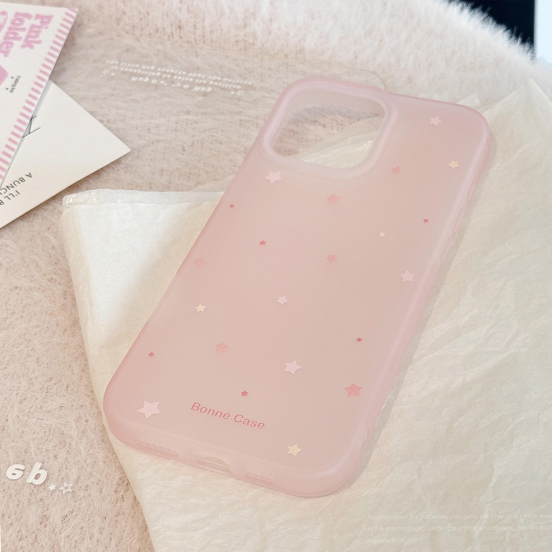 

Pink Cottage Mirror Bracket Suitable for Iphone15pro Max Apple 16 Mobile Phone Case 13 Niche 17 12pro max(6.7)
