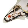 Musiclily Pro HSS Pre-Wired Pickguard with Artec Alnico 5 Pickups 3-Ply Aged White