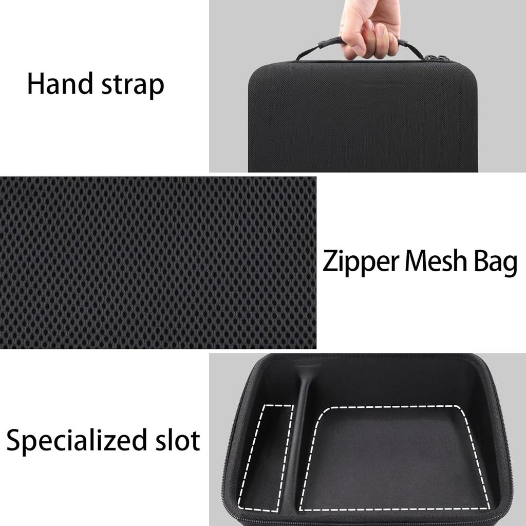 Label Printer Case Compatible with Brother P-Touch PT-D610BT/PT-D610BTVP/PTD600 Business Professional Connected Label Maker(Black Case)