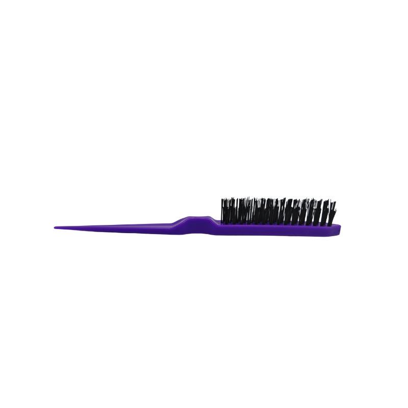 Wheat Straw Handle Curl and Styling Comb with Pig Bristle Tips чёрный