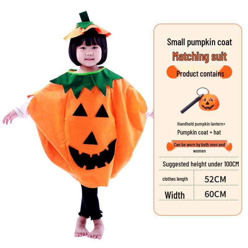 Halloween Pumpkin Costume: Kids' & Adults' Cosplay Outfit for Performances