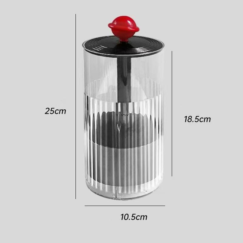 Makeup Brush Organizer Press Type Automatic Lifting Makeup Brush Eyebrow Pencil Storage Box Dustproof Cosmetic Organizer