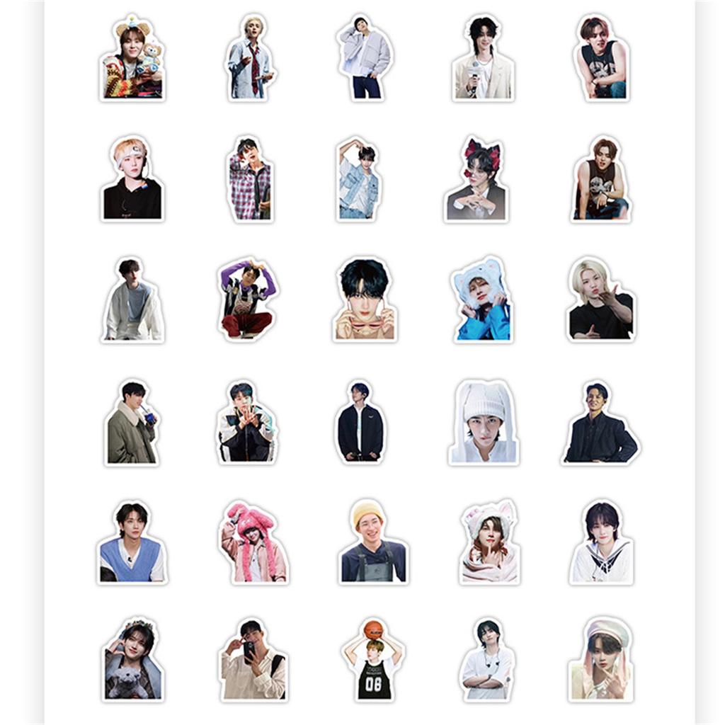 100 male group stickers, personalized decorations for foreign celebrities, account stickers, mobile skateboard stickers