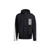 Colorblock Windproof Hooded Logo Jacket Men's Black GT9769