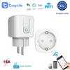 WiFi Smart EU Plug with Metering: CozyLife App for Remote, Timed, and Voice Control.