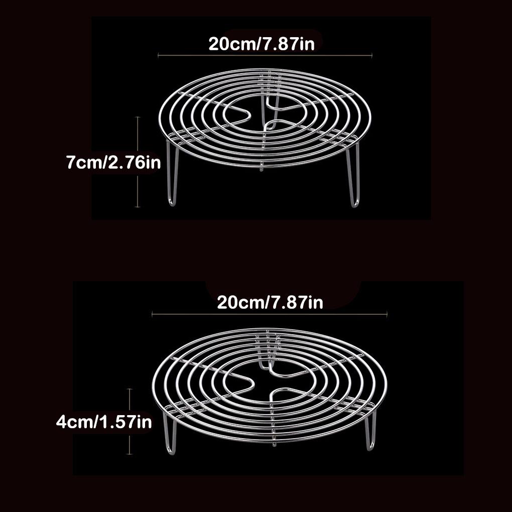 Steam Rack Stainless Steel Rustproof Egg Steamer Racks Cookware Accessories Kitchen Utensils Air Fryer Holder for Roasting