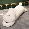 Cute Pet Long Pillow Girl Sleeping Cat Doll Cute Rabbit Plush Toy Doll Leg Doll on Bed
