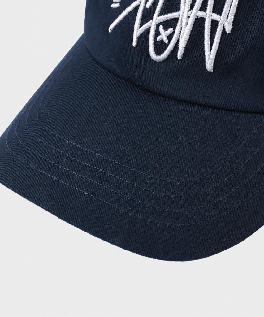 SLOW RECORD HOUSE Slow Signature Logo Ball Cap_Navy