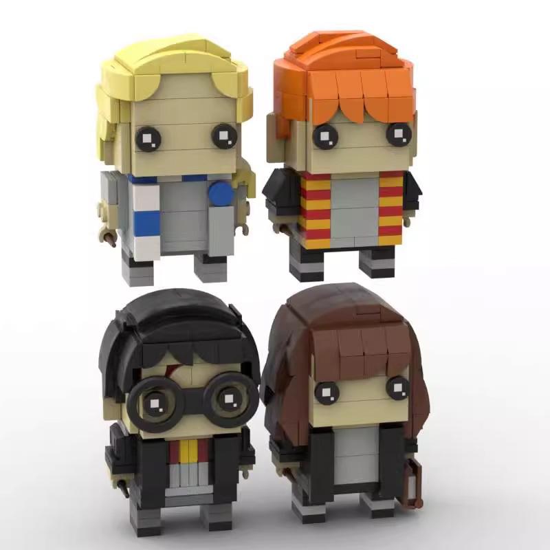 Building Blocks MOC Harry Square Head Boy DIY Assembled Toys Educational Children's Set Model Ornaments