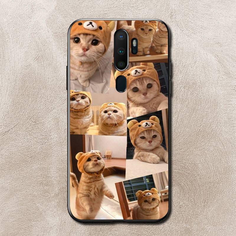 Coque de téléphone Mèmes de chat pour Vivo Y91C Y11 17 19 17 67 81 Oppo A9 2020 Realme c3