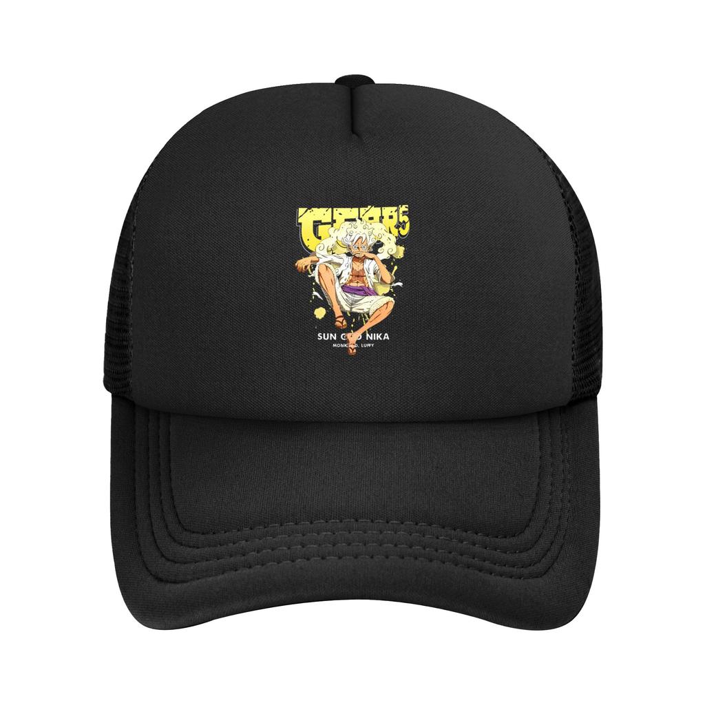 Mihawk Onepieces Flag Trucker Hat Unisex Sport Mesh Baseball Cap Polyester Adjustable Sports Cap
