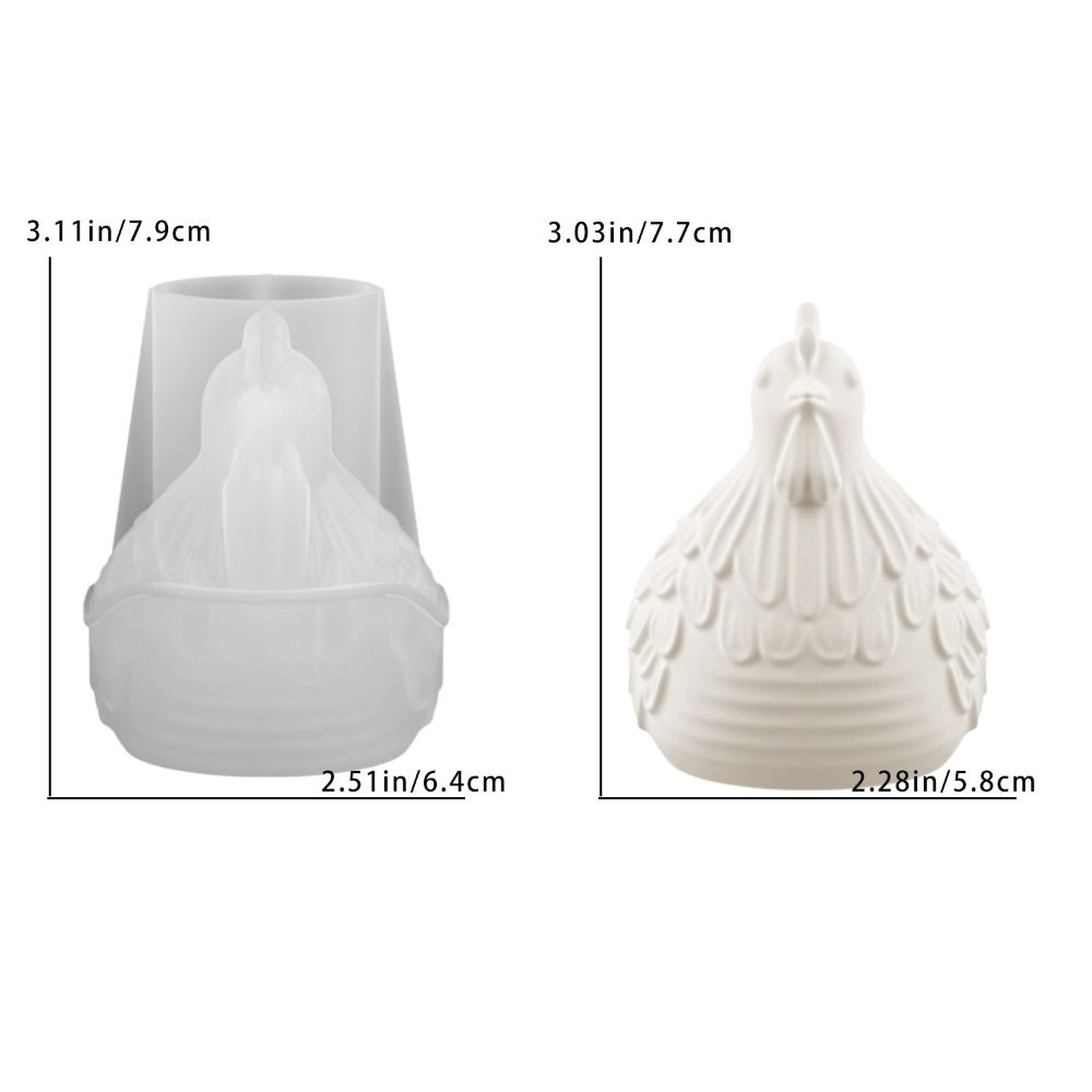 Creative Little Chicken Aromatherapy Candle Mold Silicone 3D Plaster Mold DIY Handmade Resin Mold Home Decor
