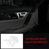 ABS Silver For Mercedes Benz C Class W204 C180 C200 2007-2013 Car Interior Decoration Trim Stickers  Car Accessories