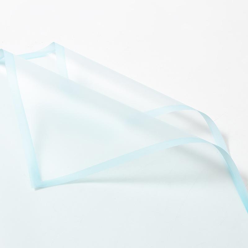 4pcs/Pack Flower Wrapping Paper Colour Border Rose Korean Style Half Transparent Gift Packing Florist Bouquet Wrapping Material