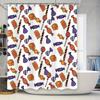 Vibrant Candy Pattern Shower Curtain for Bathroom Decor Waterproof Fabric Material with Anti-Microbial Properties. This Title Ef