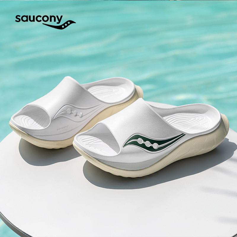 Saucony Bestselling Relaxing Sports Silent Non-Slip Odor-Resistant Anti-Chafe Quick-Dry Antibacterial Massage Slide Sandals Unisex Sandals S28903-4