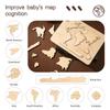 Kid Montessori Wooden Toy World Seven Continents Puzzle for Baby Early Education Geography Cognition Toys Children's Gifts