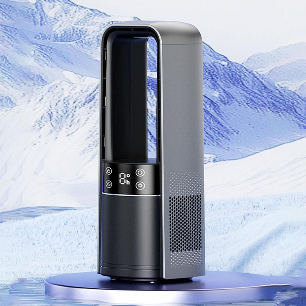 Bladeless Desk Fan Personal Cooling with Timing Function Air Portable Conditioner for Office