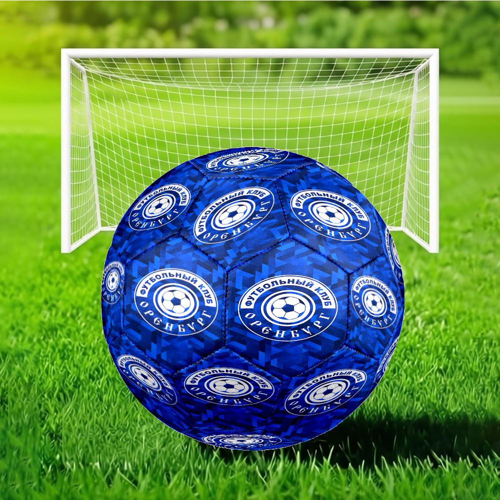 Soccer Club Emblem Design Printed Size 5 Soccer Ball - Durable, Machine-stitched, Soft and Comfortable, Suitable for Training and Matches Gift