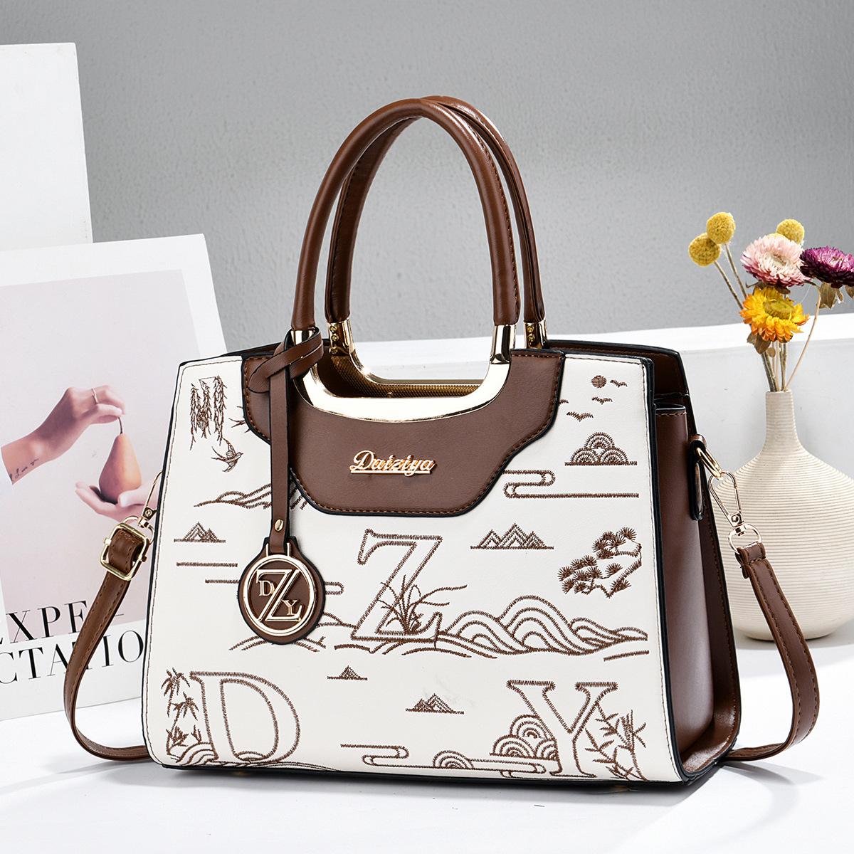 Women s Purses and Handbags PU Leather Top Handle Satchel Shoulder Tote Bags Casual Shopping Shoulder Bags Messenger Tote Bag Crossbody Bag for Women one size темно-коричневого 2090₽