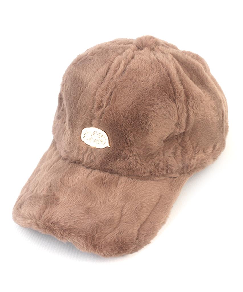 Yunibeosyeolkemiseuteuli Bubble Brown Fur Ballcap