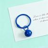 Colorful 14mm Alloy Card Ring Bell Keychain Pendant for DIY Accessories