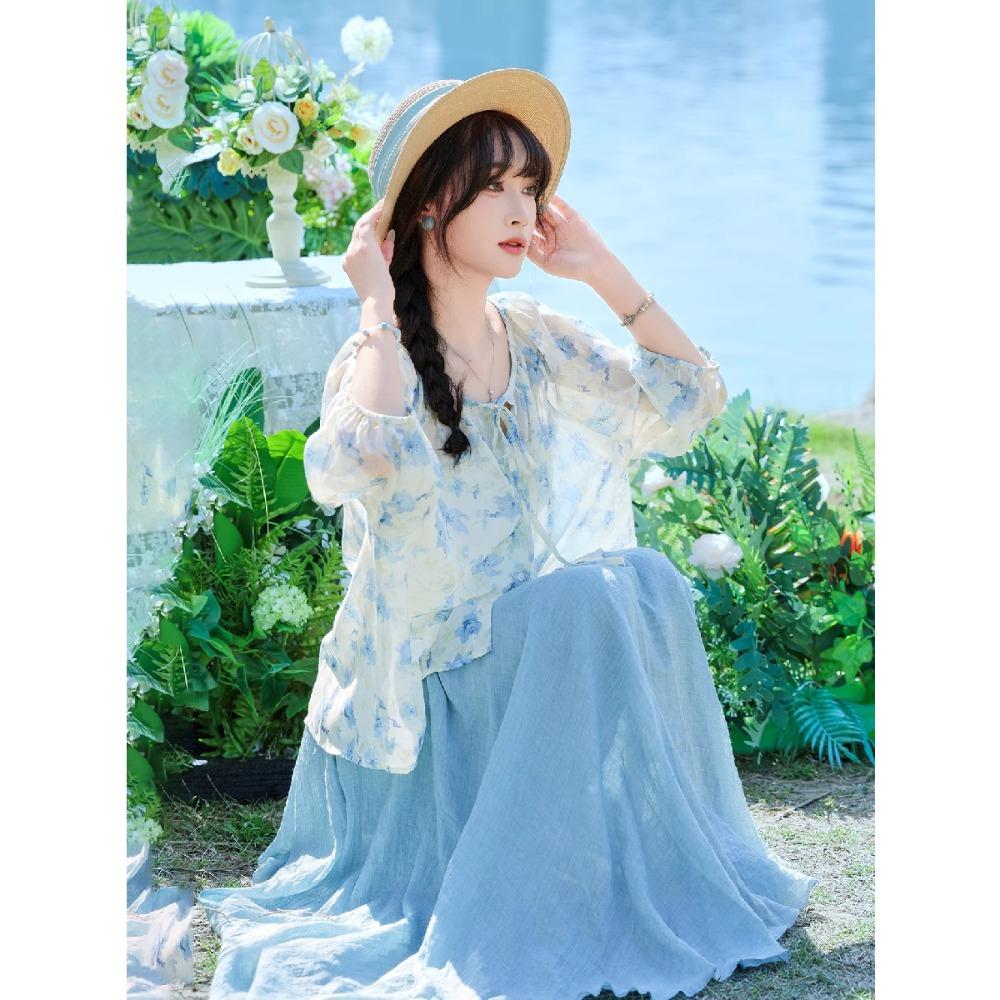 DIMANAF 2025 Summer Solid Women New Skirts Elastic Elegant White Pleated Skirts Lace High Waist