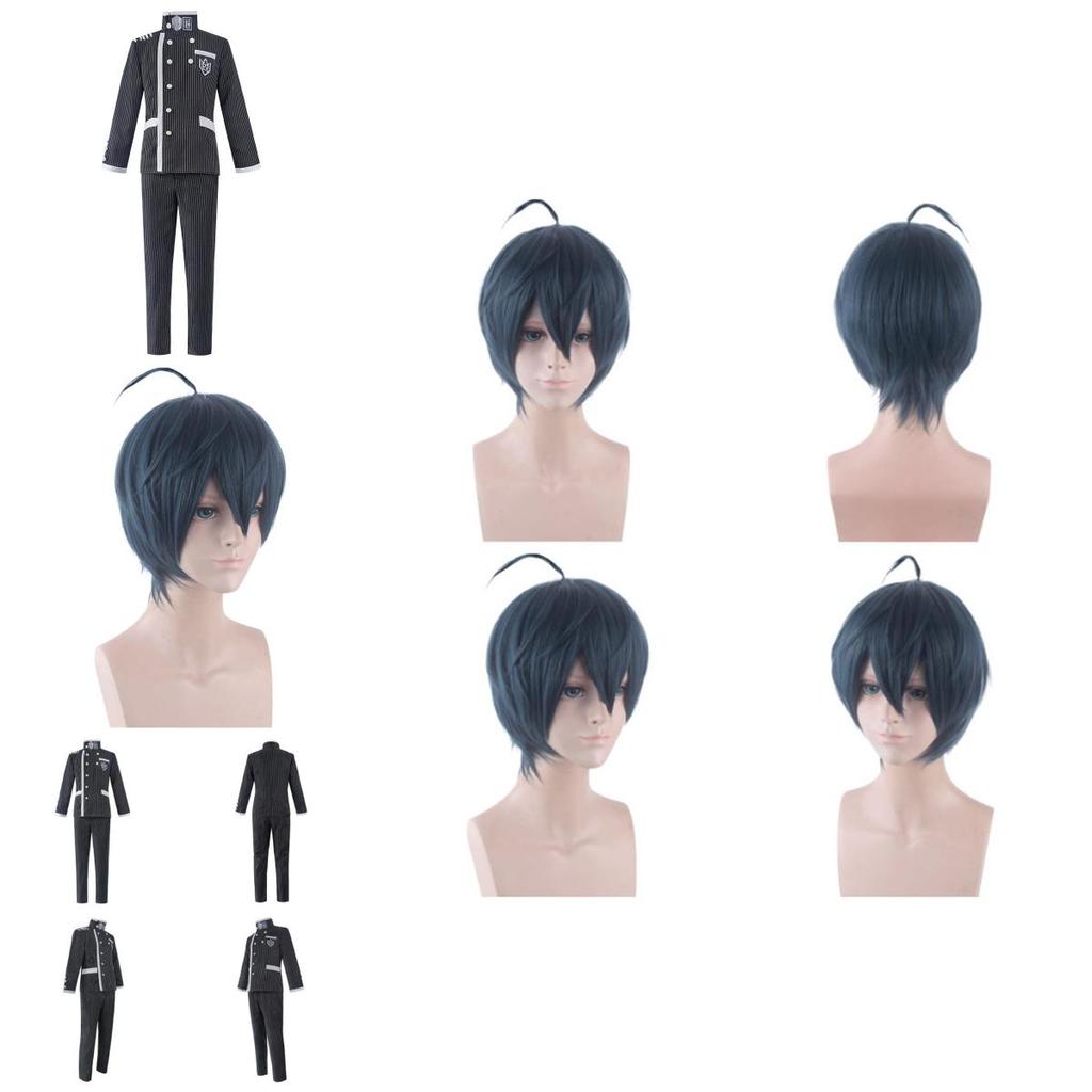 Danganronpa V3 Saihara Shuichi Cosplay Costume Exquisite School Uniform With Wig