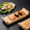 Sushi Serving Sashimi Serving Wooden Sushi Sushi Sashimi Serving Lunch Stand, Stand, Tool, Plate, Plate, Plate.