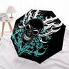 1PC Skull Flames Automatic Folding Umbrella - Compact 8-Rib Design, Durable Plastic & Iron, Lightweight for Outdoor Daily Use, Festive Gift021