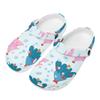 Color Print EVA Walking Clogs Unisex Flexible Breathable Travel Use Slip On Beach Garden Daily Walking Casual Slippers Beach Wear