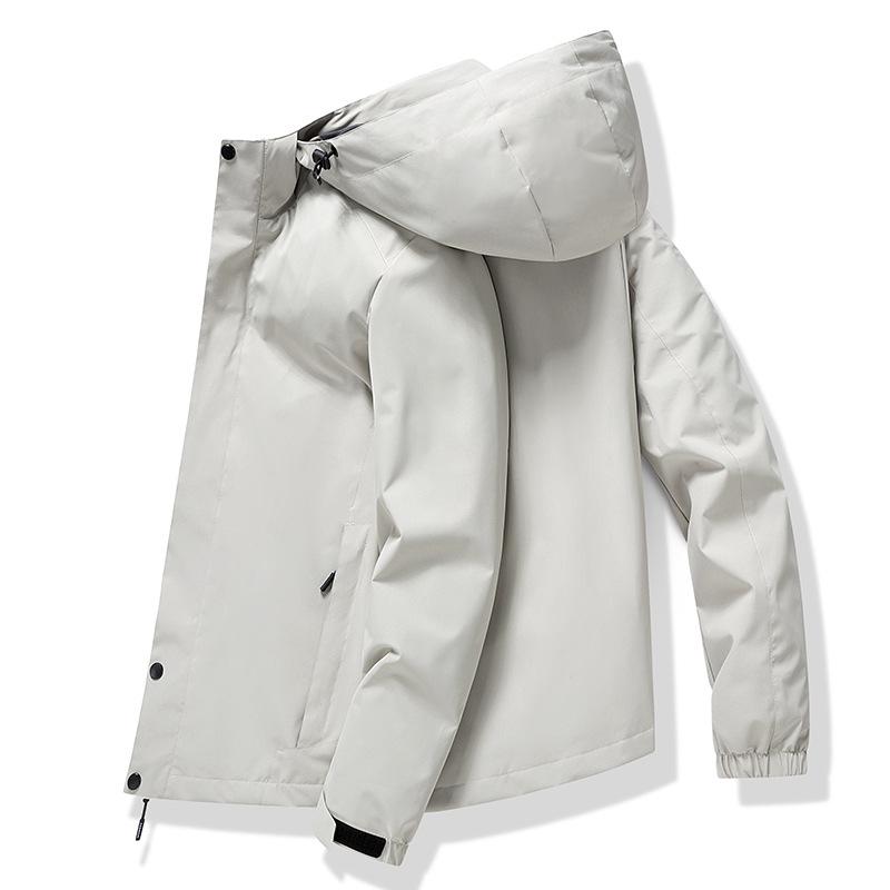 Spring Trend Hooded Jacket Men's Youth Sports Windbreaker Men's Casual Jacket
