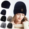 Herren- und Damenstrickmützen für und Winterkälte plus Samtmützen modische Wollmützen Outdoor-Sport-Pullovermützen