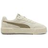 Puma Carina Mia Износостойкие Низкие Скейтбордические Кроссовки Женские Бежевые 402638-01