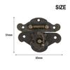 Cabinet Latches Hinge Bronze Cabinet Easy Installation Hasp Retro Design Antique Bronze Buckle Vintage Hardware