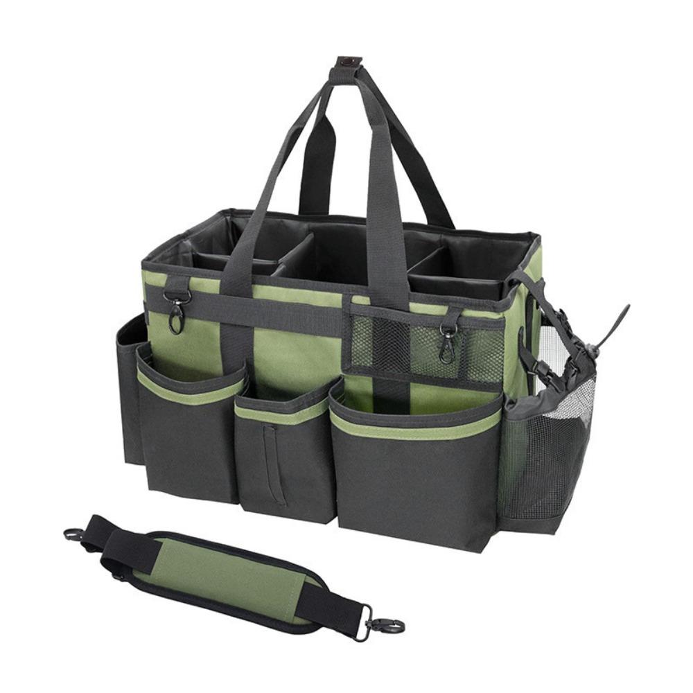 Wear-Resistant Cleaning Caddy Organizer Cleaning Tools Storage Bag Car Cleaning зелёный
