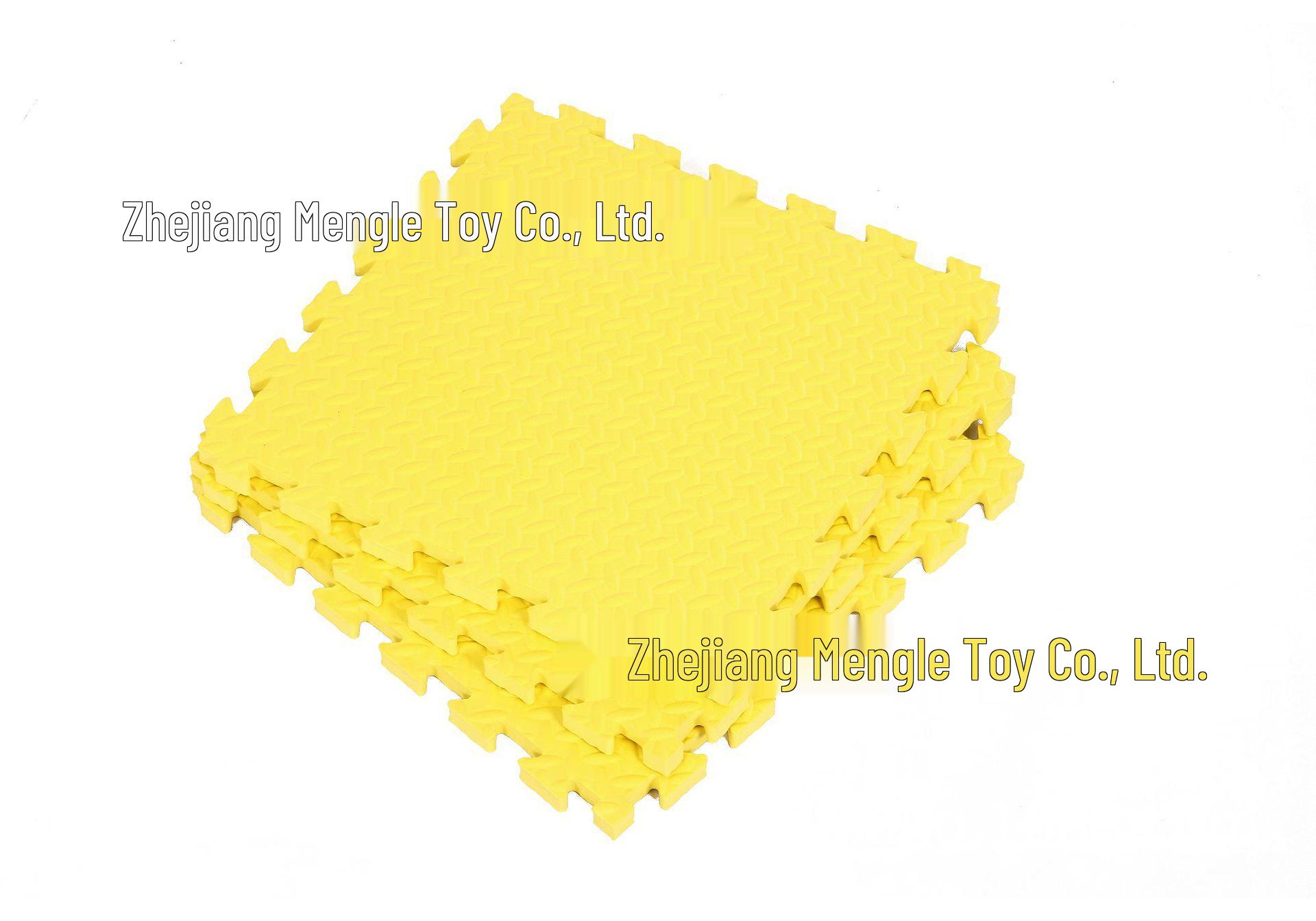 Foam Floor Mats 1x1M Children s Interlocking Play Mats 100*100*2 cm жёлтый
