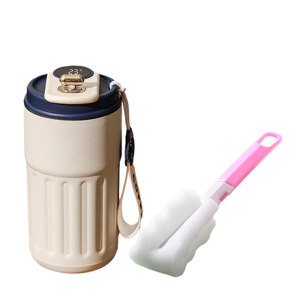 450ML Stainless Steel Coffee Cup Digital Display Travel Thermal Mug Leak-Proof Thermos Bottle Mug Vacuum Flask Insulated Cups