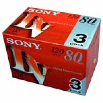 

Кассета SONY 3DVM80R3 Mini DV 80 минут Без памяти IC Набор из 3 штук
