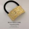 Minimalist Metal Hair Ring - New Korean Style High-End Ponytail Tie Rubber Band.
