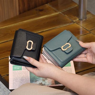 Dámská peněženka PU měkká lícová dámská krátká peněženka jednoduchá všestranná dámská kabelka dámská taštička na karty