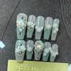 En gnutta grönt kameliate på sommaren: Trollkarlen från Oz K9 Transparent Diamant Lösnaglar