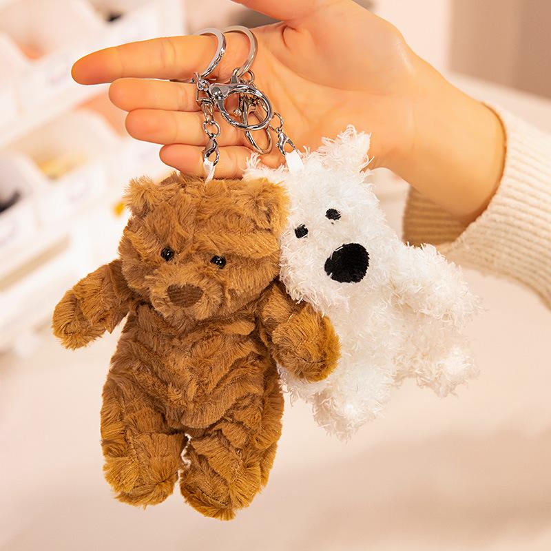 Boutique Barcelona Bear Doll Pendant Ginger Dessert Pendant Plush Toy Snack Bag Pendant Keychain