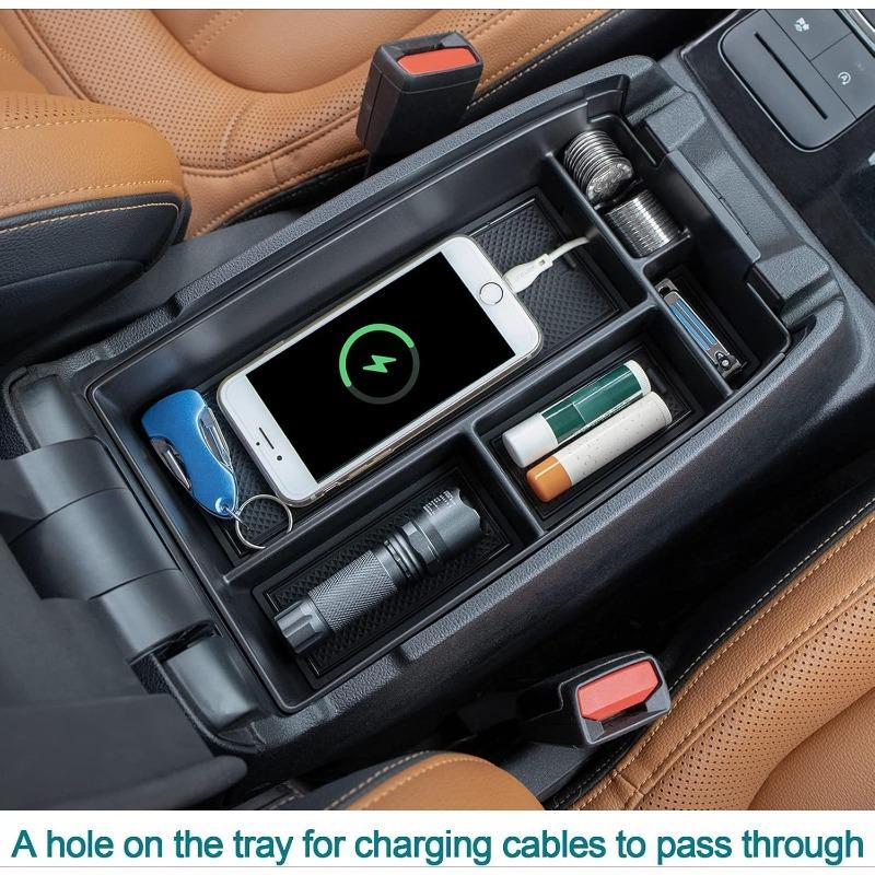 Xiaomi For Ford Focus Car Central Control Armrest Storage Box Organizer Case Container Stowing Storage Tray for Bronco Car Accessories