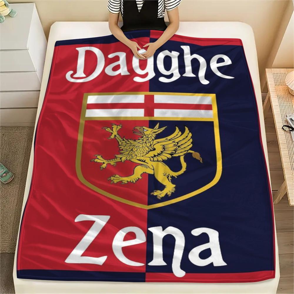 Genoa CFC Print Flannel Blanket, High quality Comfortable for All Seasons, Home Decor, Warmth and Comfort, Perfect for Christmas Gifts28