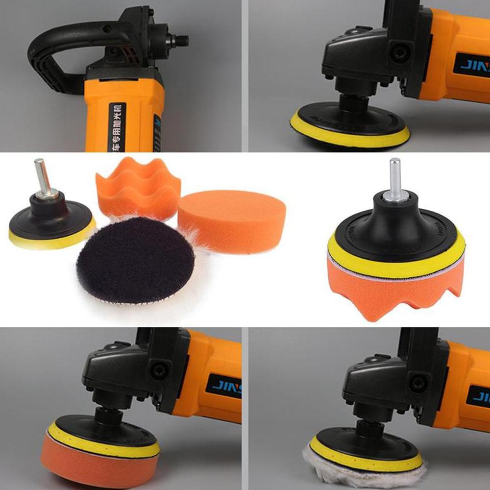 

3/4/5Inch Car Polishing Pad Kit Set Self-Adhesive Buffing Waxing Sponge Wool Wheel Polishing Pad For Car Polisher Drill Adapter