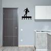 Basketballspieler Sport Schlüsselhaken Halter Wandmontierter Haken Dekoration Wandkunst Ideal für Sportbegeisterte